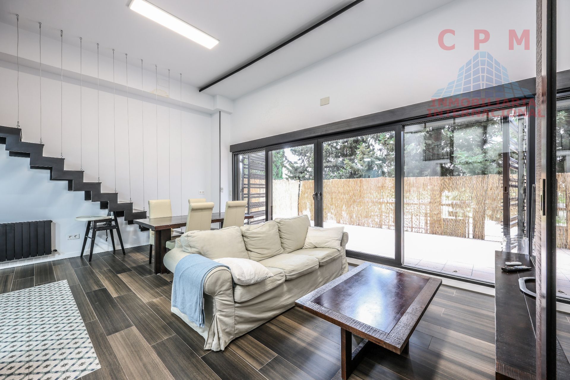 Living room of Flat to rent in  Madrid Capital  with Heating, Parquet flooring and Terrace