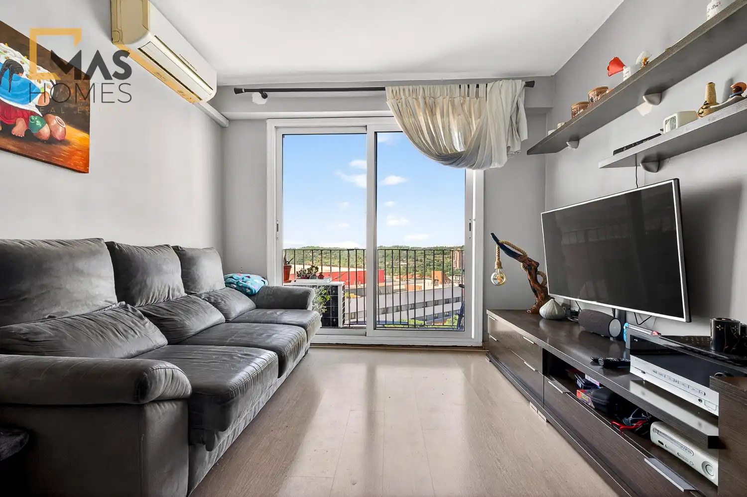 Wohnzimmer von Wohnung zum Verkauf in Terrassa mit Klimaanlage, Heizung und Terrasse