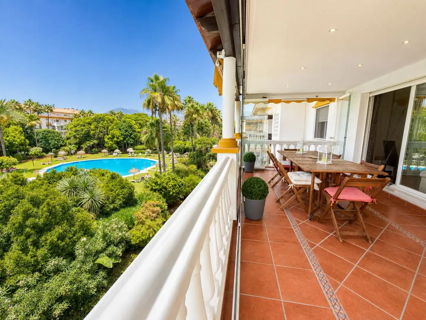 Terrace of Apartments for sale in Marbella  with Private garden and Community pool