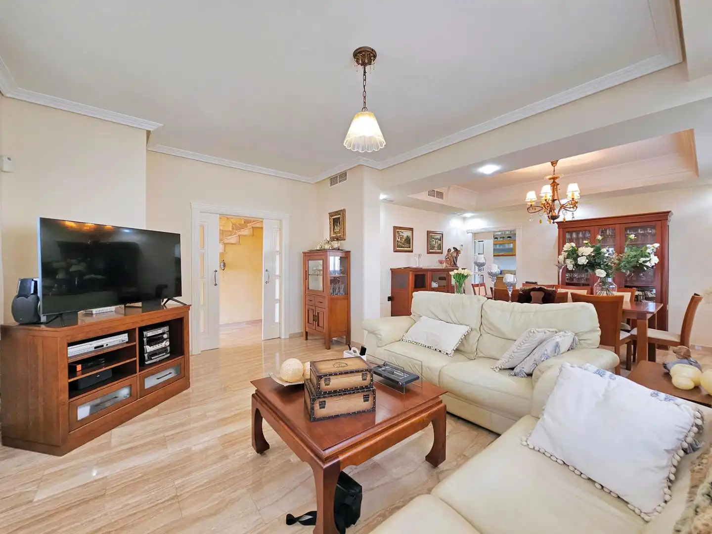Sala de estar de Casa o chalet en venta en Cartagena con Terraza y Amueblado