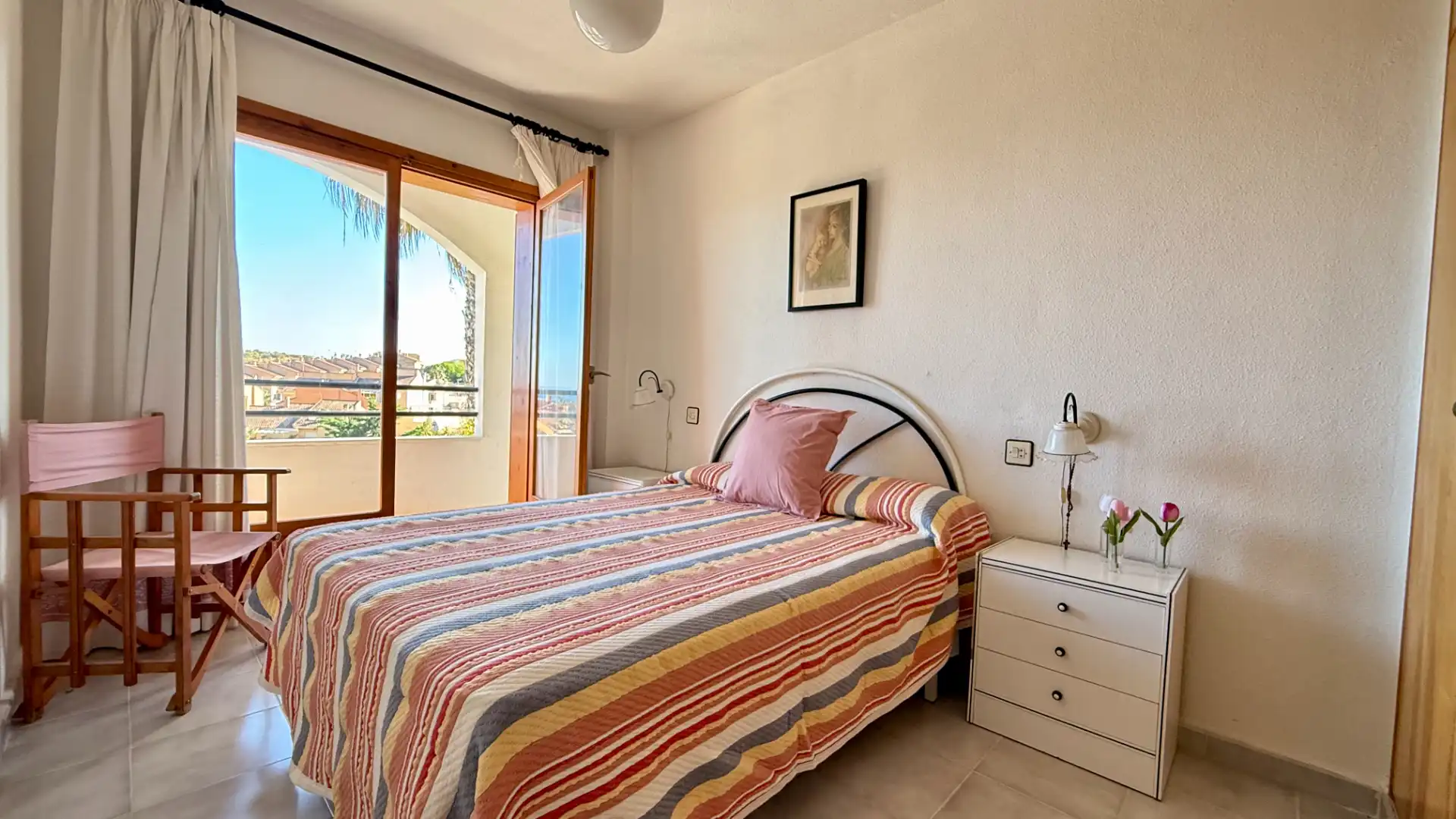 Schlafzimmer von Wohnung zum Verkauf in Mazarrón mit Abstellraum, Möbliert und Balkon