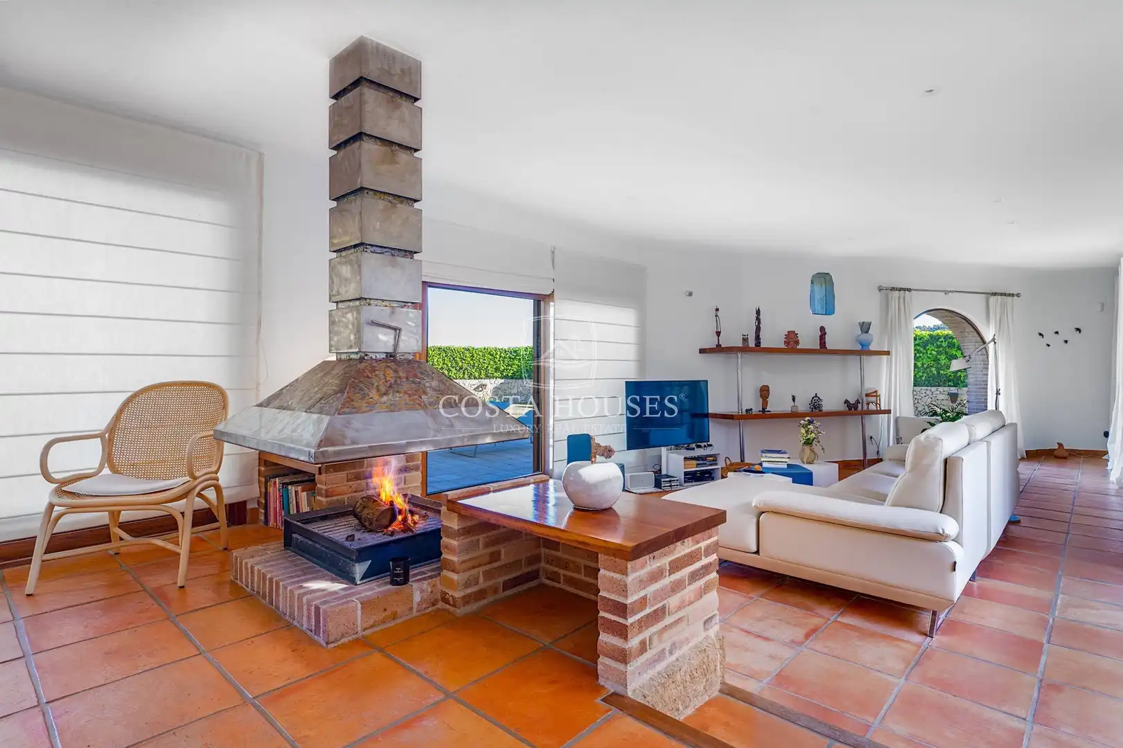 Sala d'estar de Casa o xalet en venda en Jávea / Xàbia amb Aire condicionat, Jardí privat i Terrassa