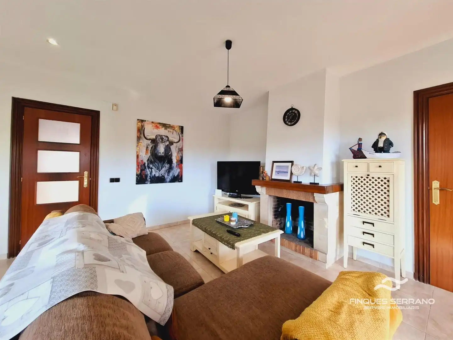 Sala de estar de Casa adosada en venta en Calafell con Calefacción, Terraza y Piscina