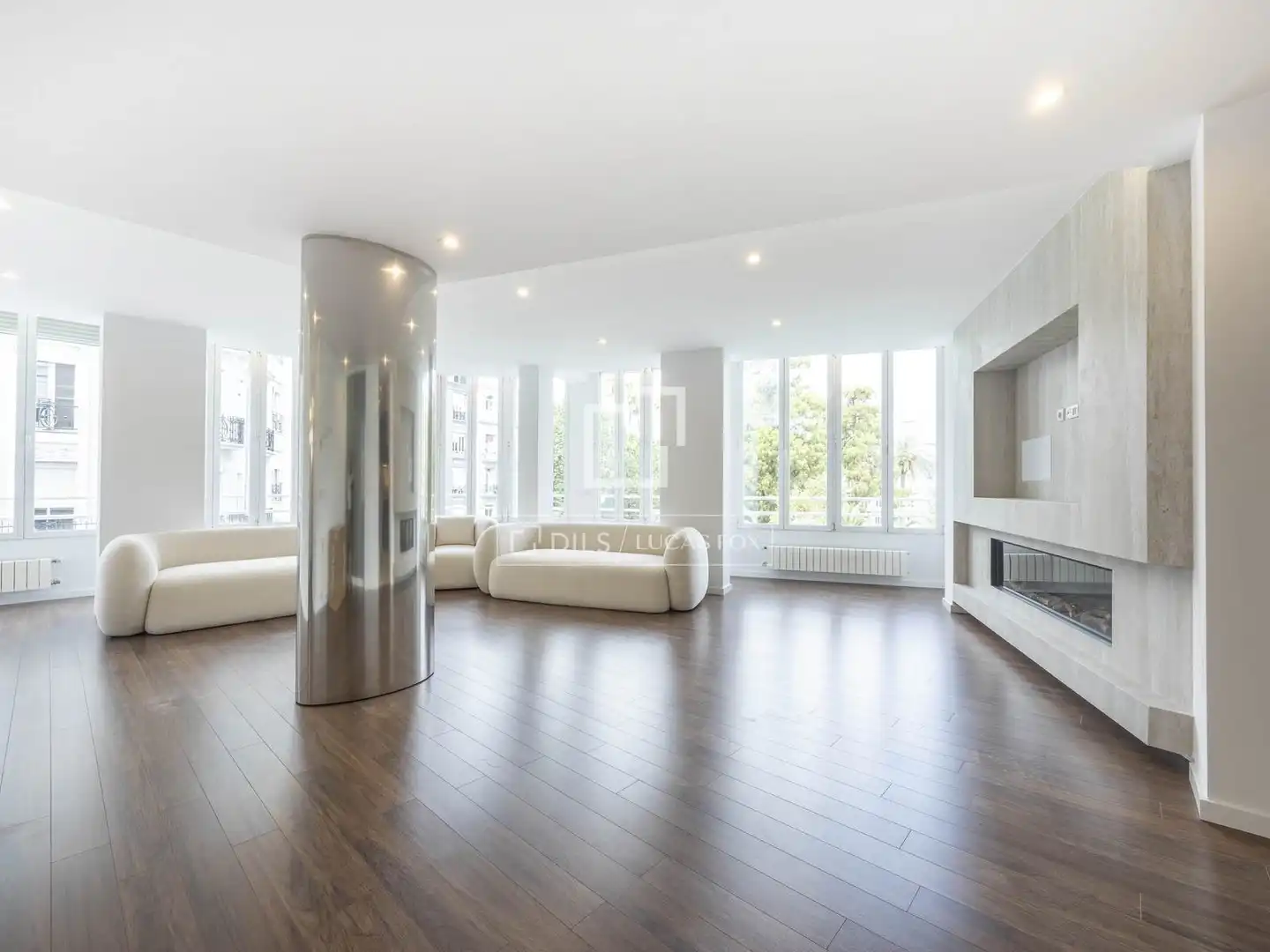 Living room of Flat for rent in Valencia  with Air Conditioner, Heating and Parquet flooring