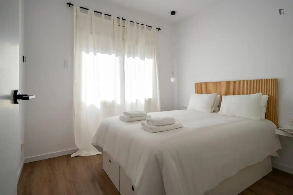 Bedroom of Apartments for rent in Barcelona  with Air Conditioner, Heating and Furnished