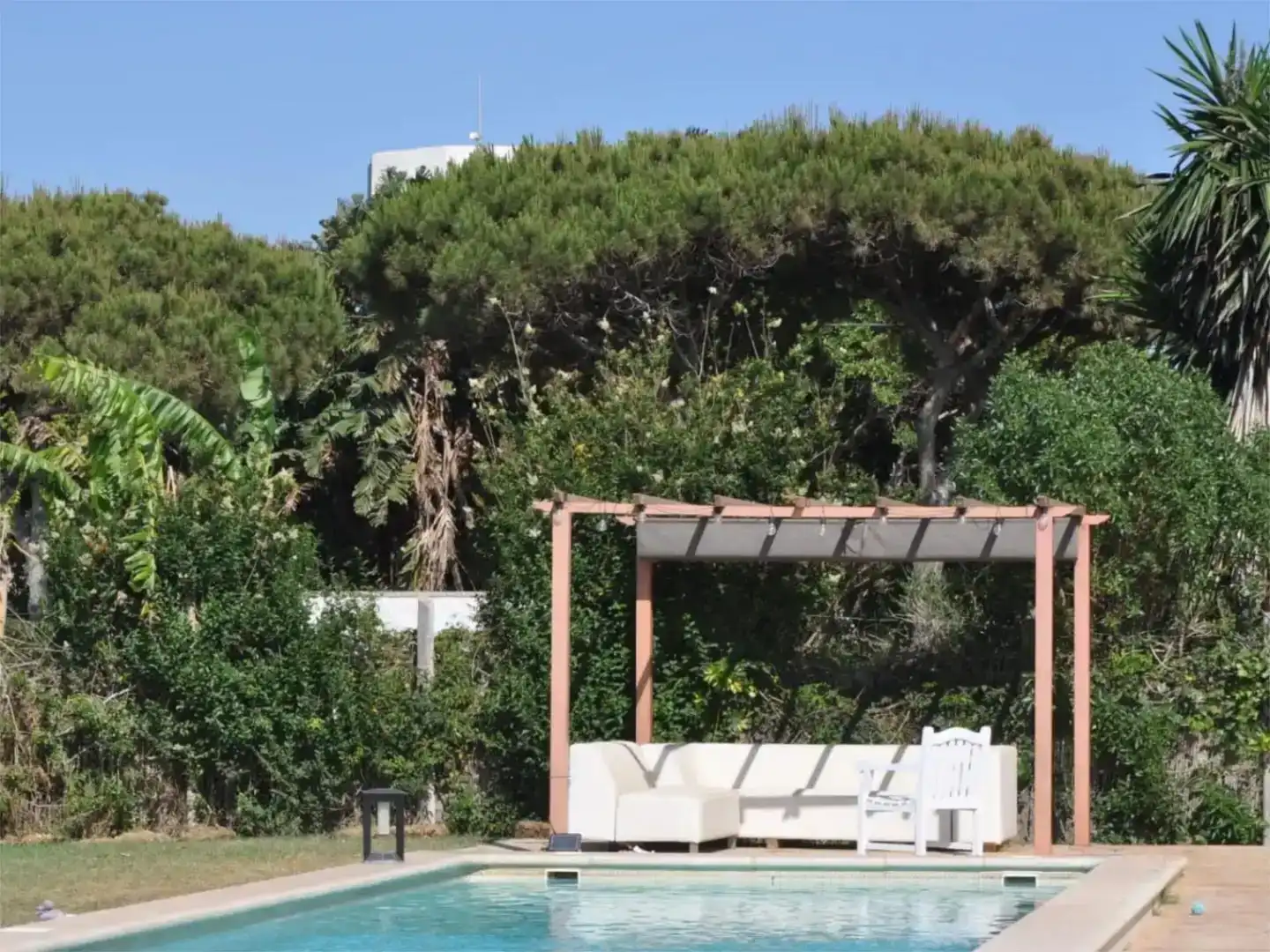 Jardín de Apartamento de alquiler en Barbate con Aire acondicionado, Jardín privado y Piscina