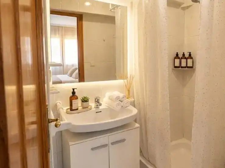 Bathroom of Flat for share in Gandia  with Air Conditioner and Furnished