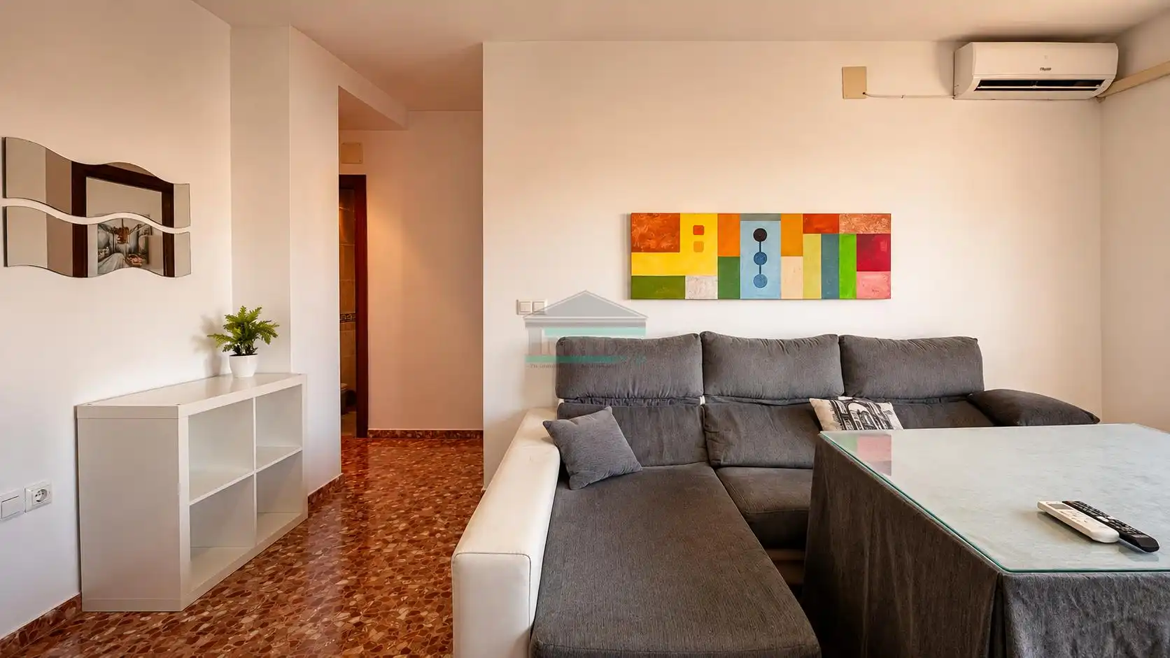 Sala d'estar de Pis en venda en Atarfe amb Aire condicionat, Terrassa i Moblat