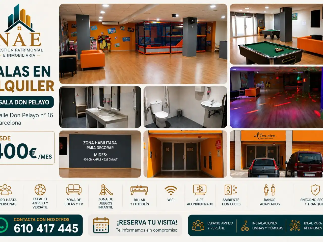 Local de alquiler en Barcelona con Aire acondicionado, Calefacción y Parquet