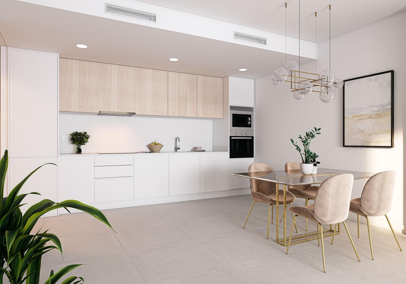 Cuina de Apartament en venda en Casares amb Aire condicionat, Calefacció i Jardí privat