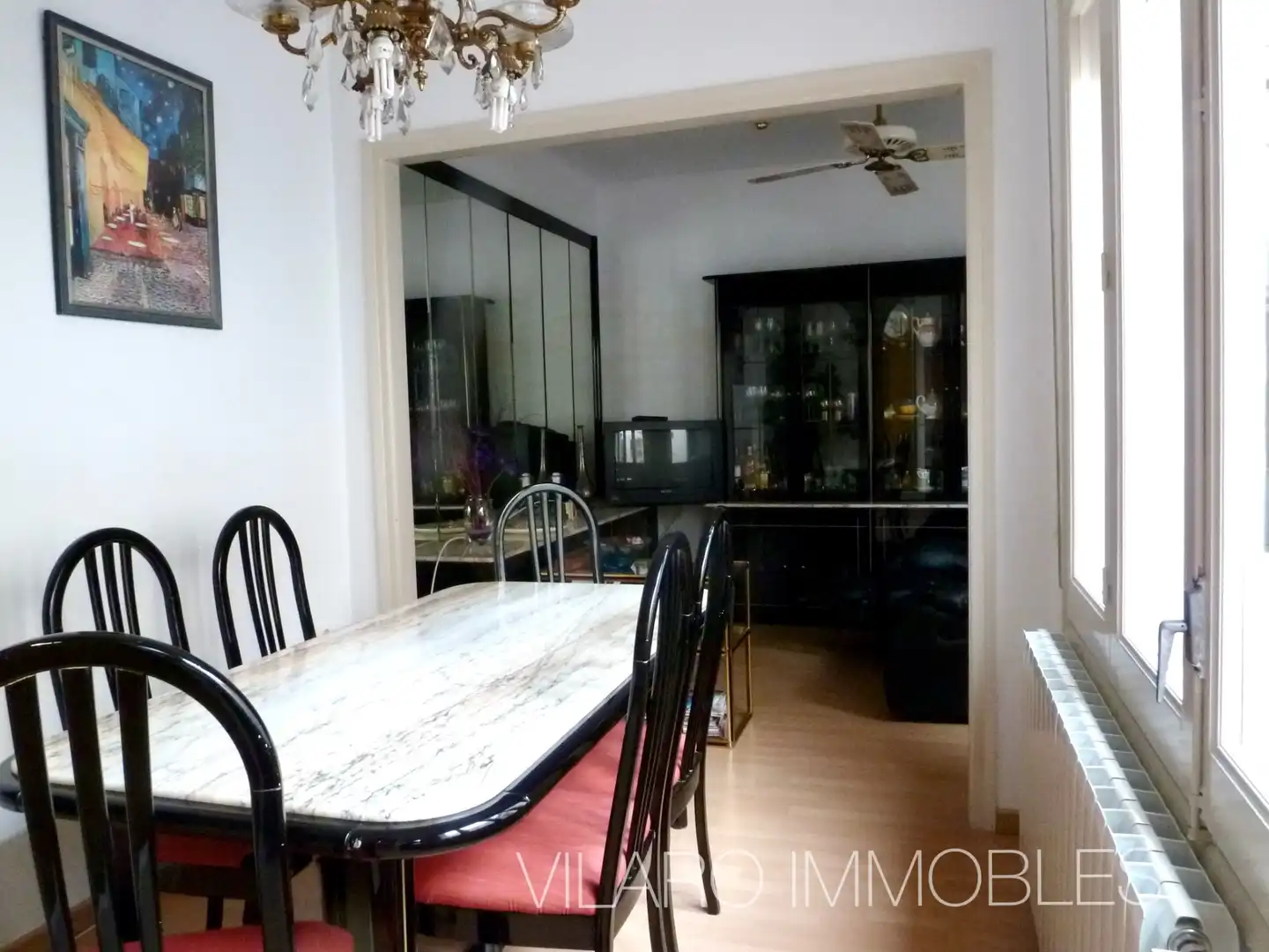 Esszimmer von Wohnung zum Verkauf in Terrassa mit Heizung, Ofen und Alarm