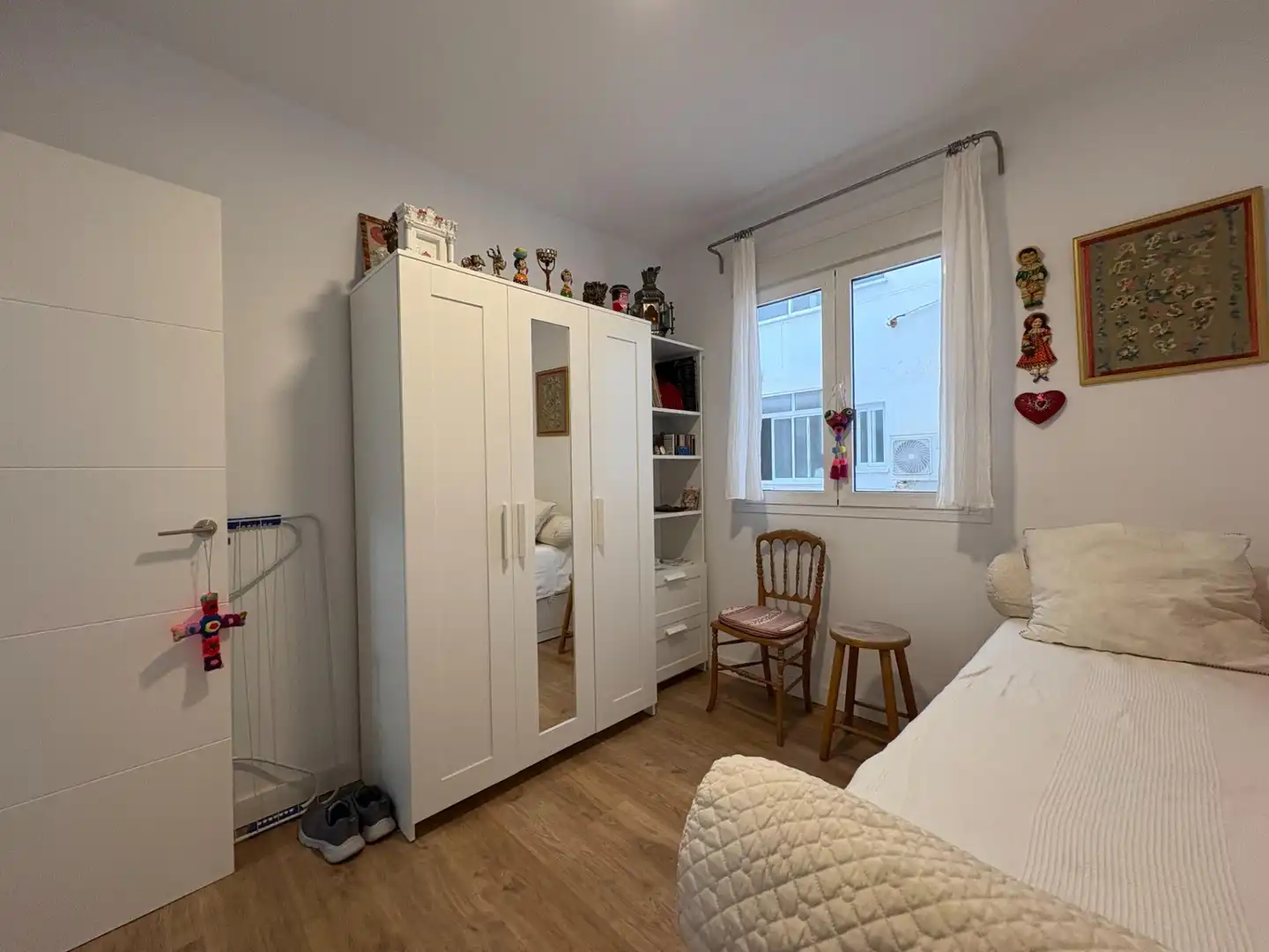 Bedroom of Flat for sale in Málaga  with Air Conditioner, Terrace and Furnished