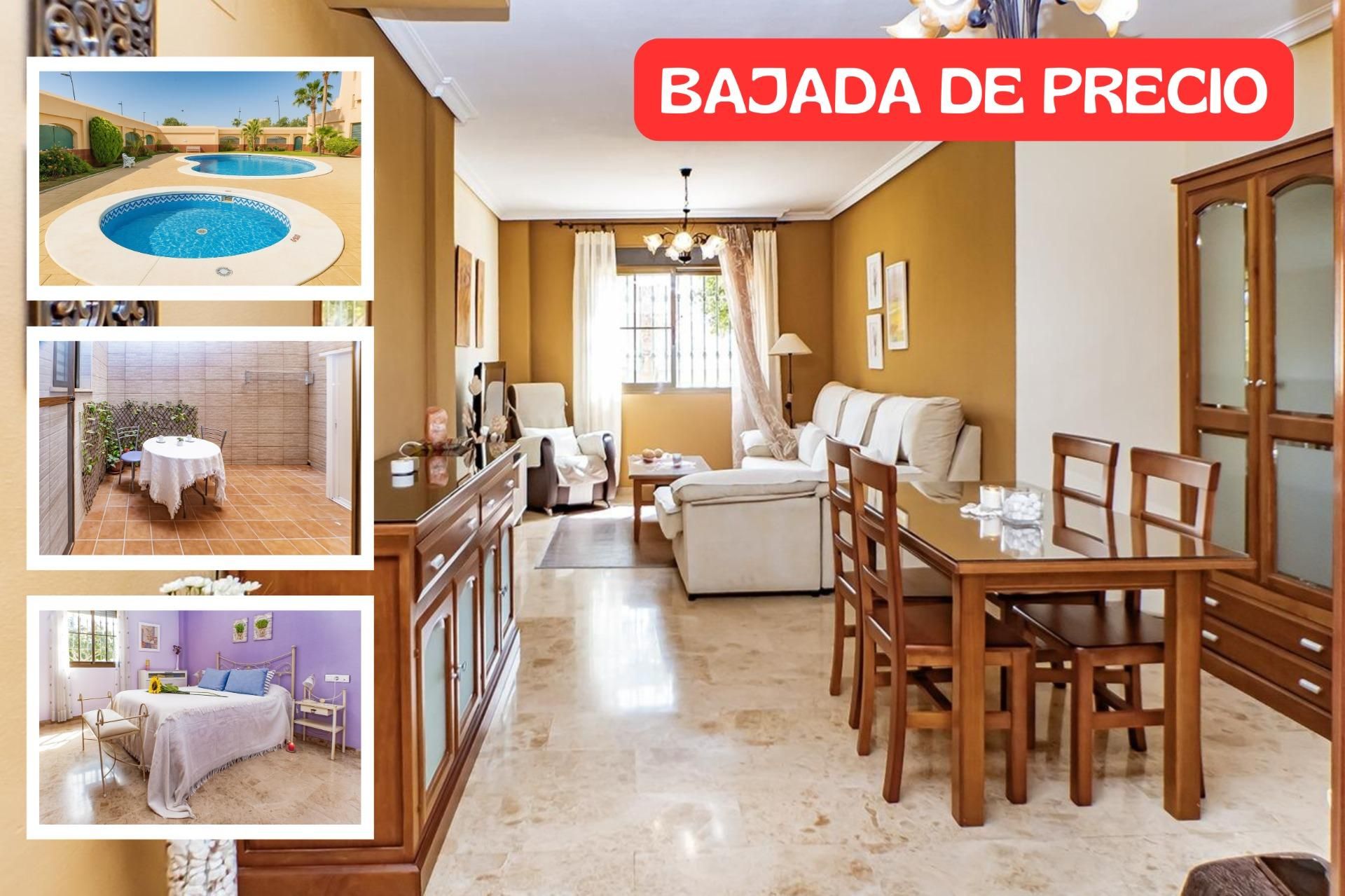 Bedroom of Flat for sale in Roquetas de Mar  with Private garden and Community pool