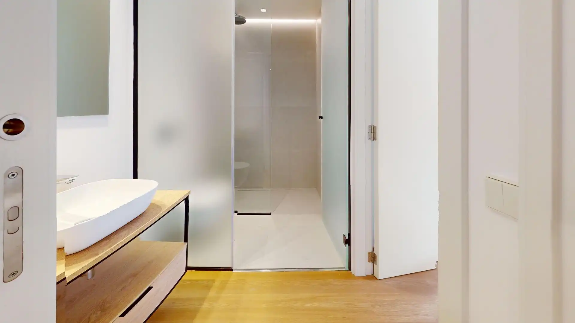 Badezimmer von Wohnung zur Miete in  Palma de Mallorca mit Heizung, Terrasse und Balkon