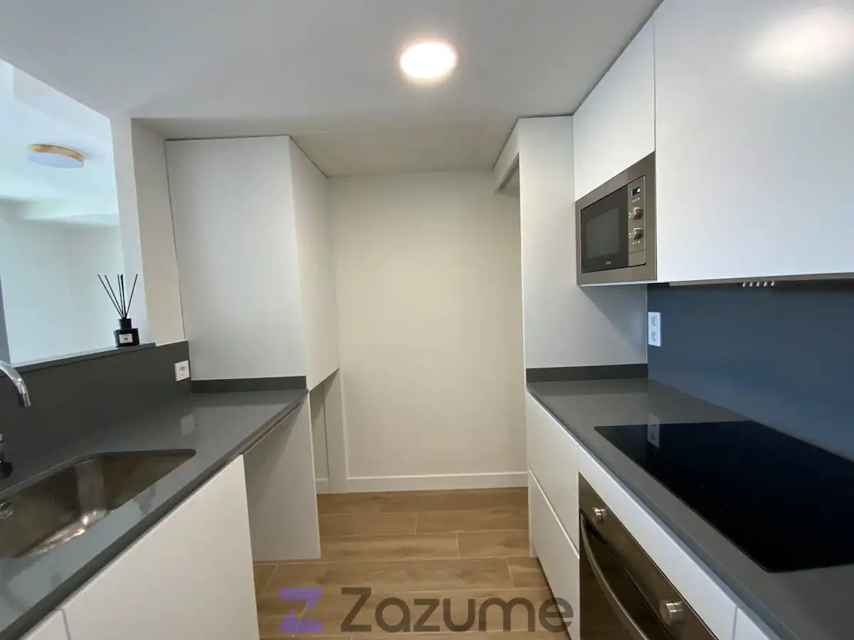 Kitchen of Flat for rent in Valencia  with Air Conditioner, Heating and Private garden