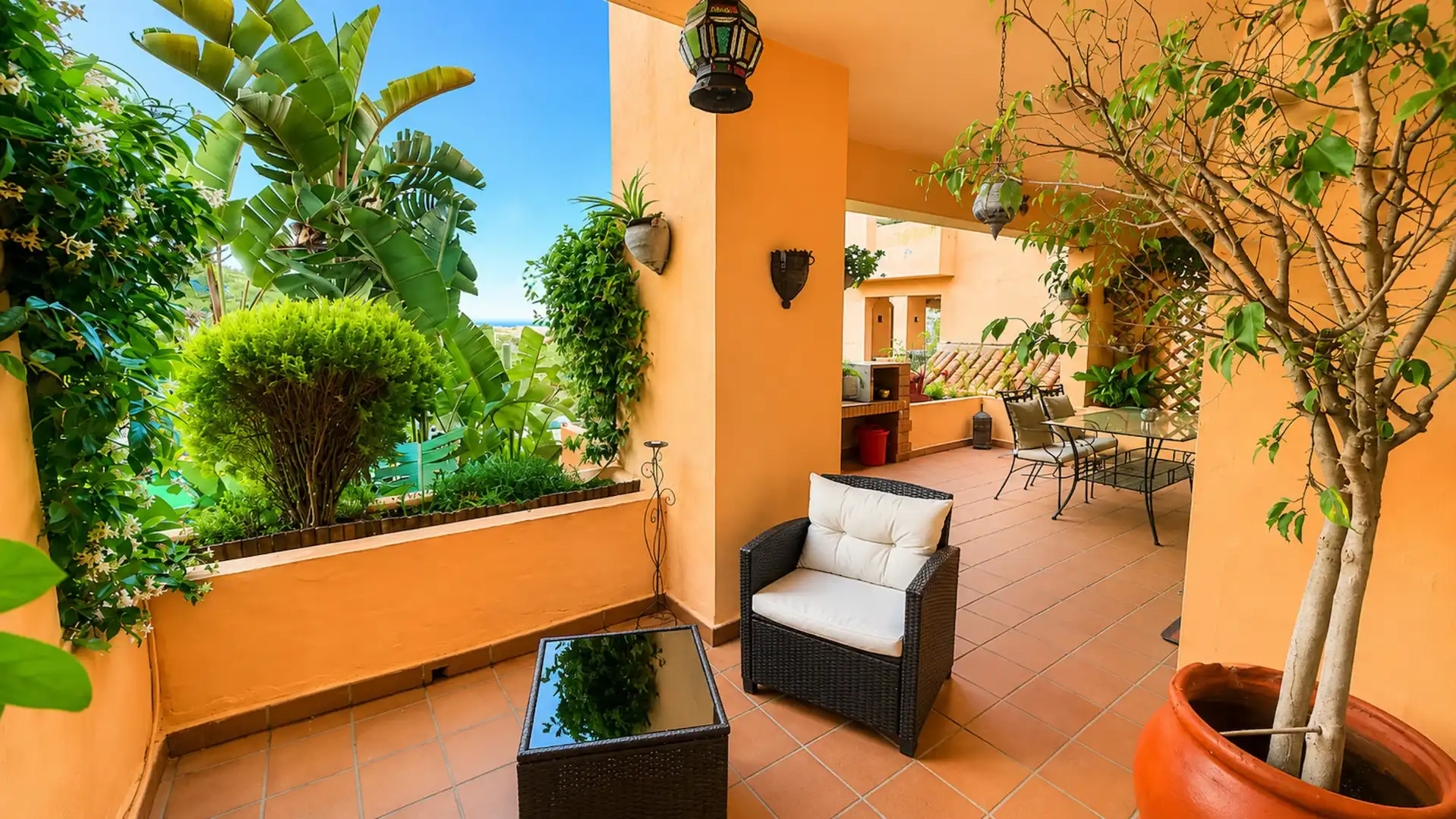 Terraza de Planta baja en venta en Manilva con Aire acondicionado, Terraza y Amueblado