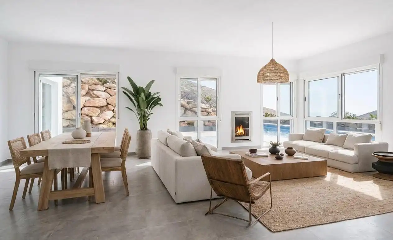 Sala de estar de Casa o chalet en venta en Vícar con Terraza y Piscina comunitaria