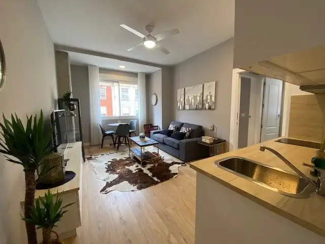 Sala de estar de Apartamento de alquiler en Murcia con Aire acondicionado, Calefacción y Amueblado