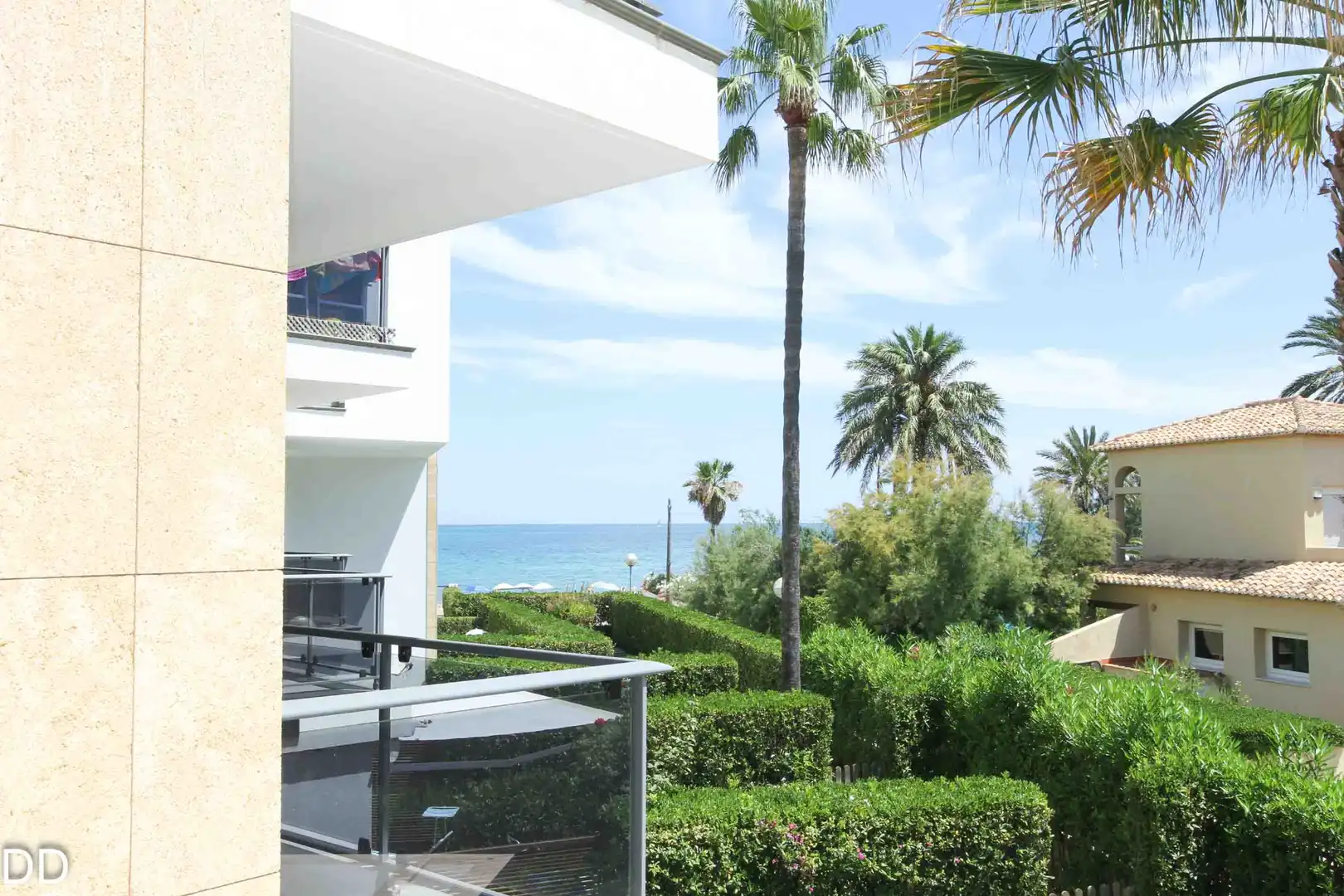 Jardín de Apartamento de alquiler en Dénia con Aire acondicionado, Terraza y Amueblado
