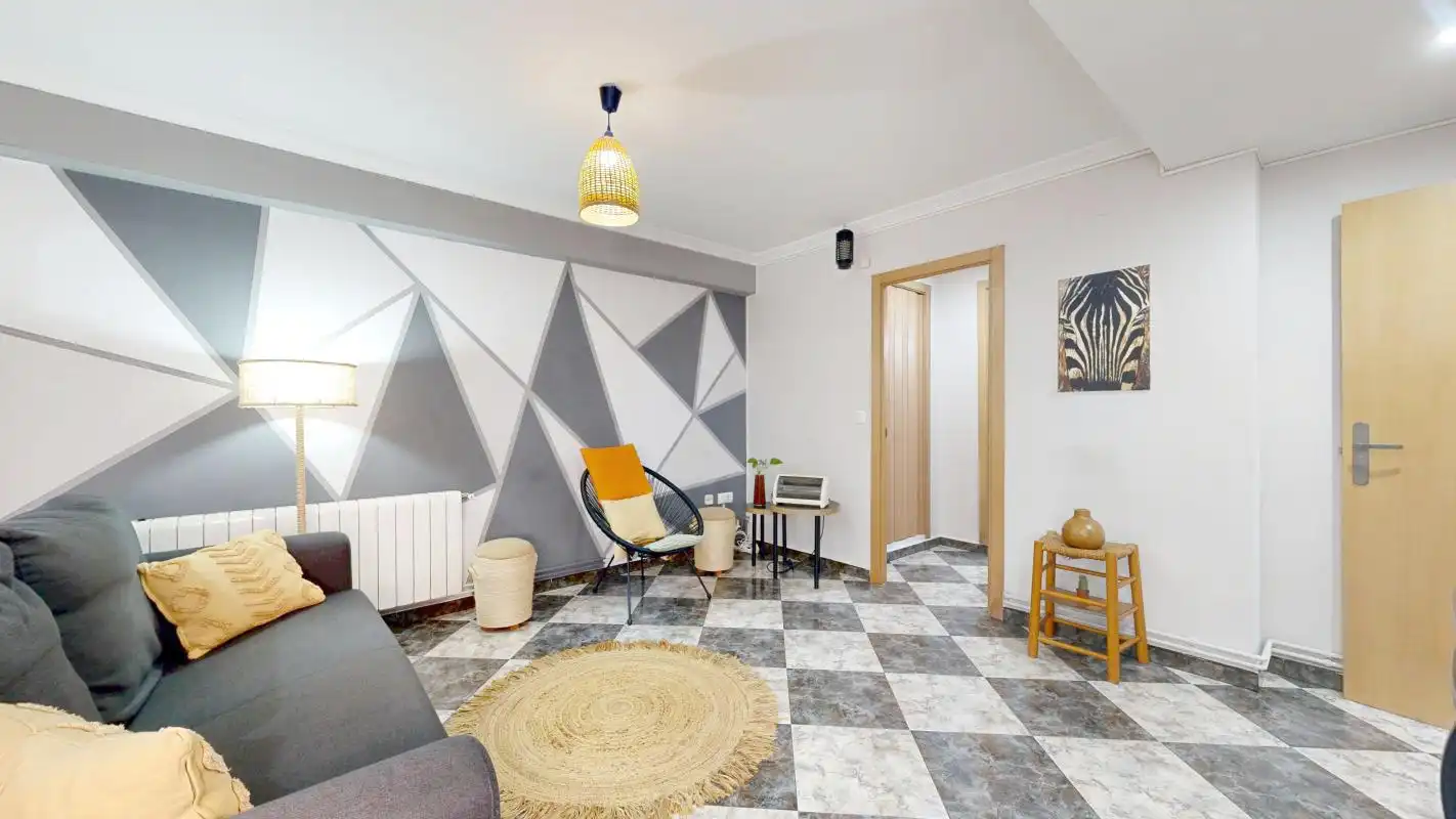 Wohnzimmer von Dachboden zum Verkauf in Foios mit Klimaanlage, Heizung und Terrasse