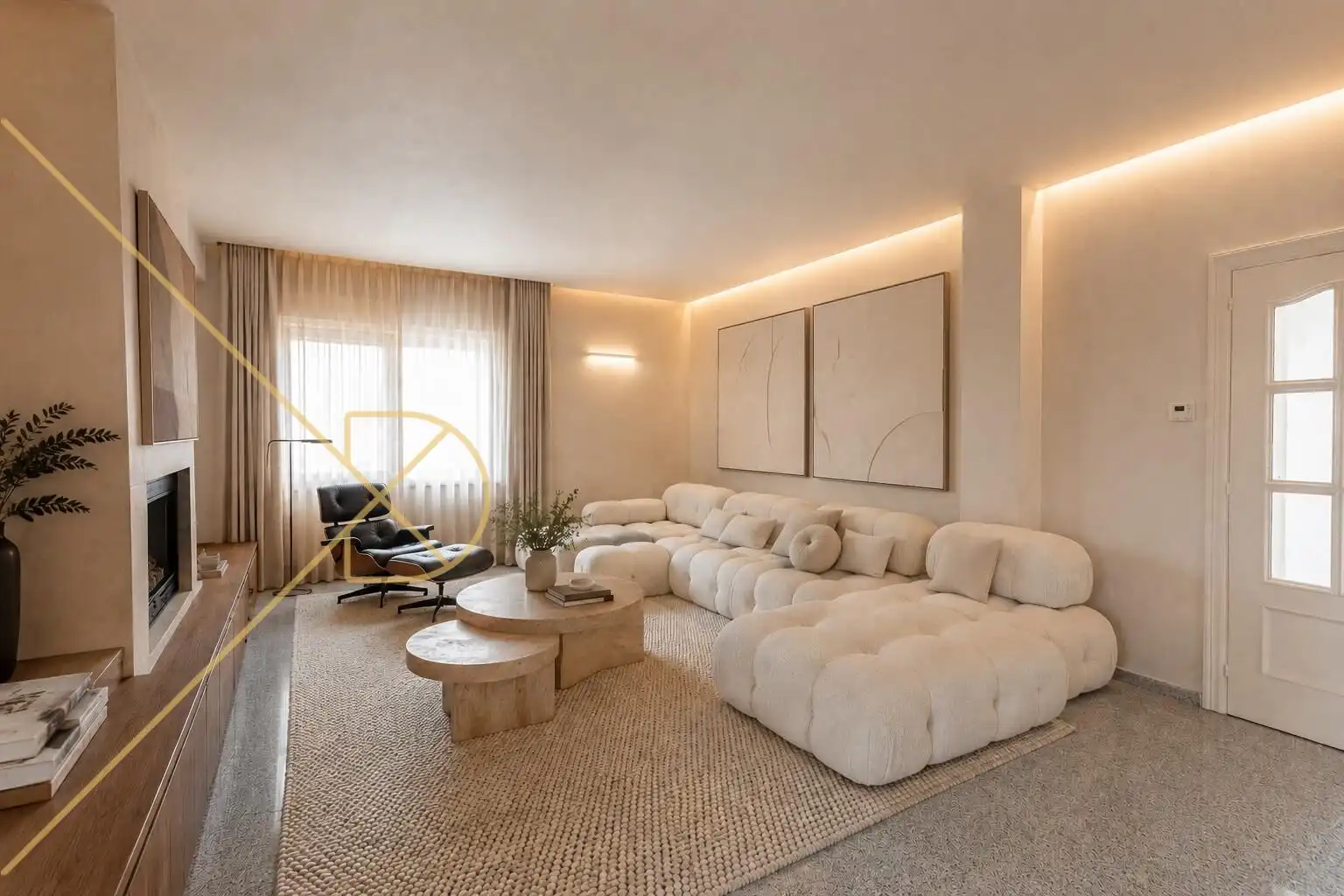 Living room of Houses for sale in Sant Just Desvern  with Air Conditioner, Heating and Private garden