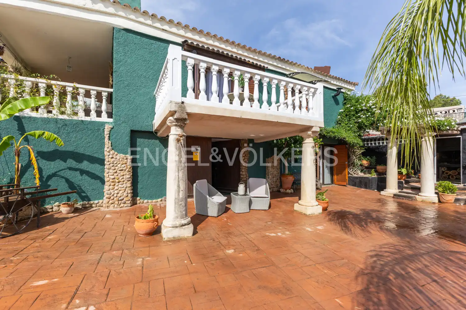 Terraza de Casa o chalet en venta en Pedralba con Aire acondicionado, Calefacción y Jardín privado
