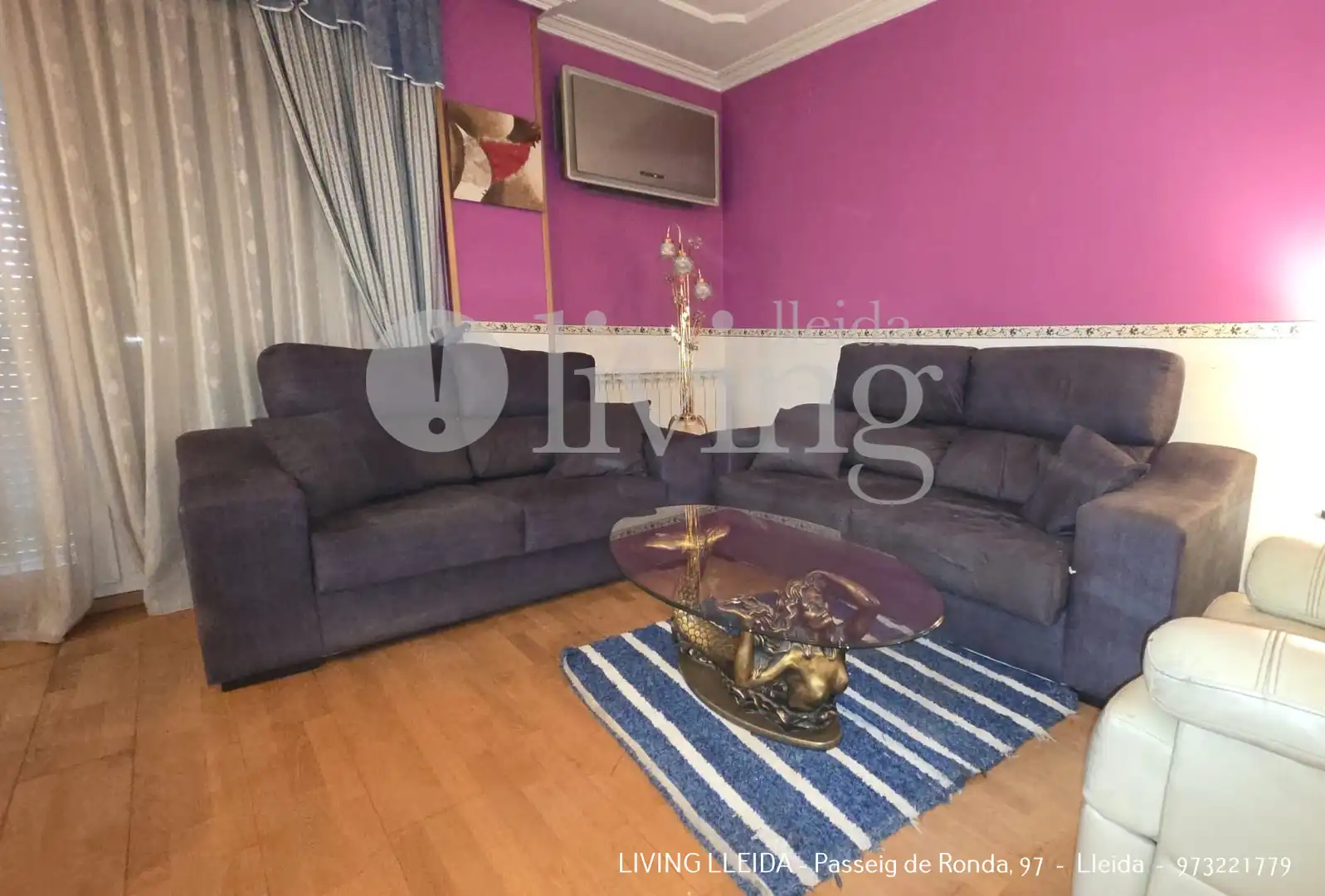 Sala d'estar de Pis en venda en Lleida amb Aire condicionat, Calefacció i Parquet