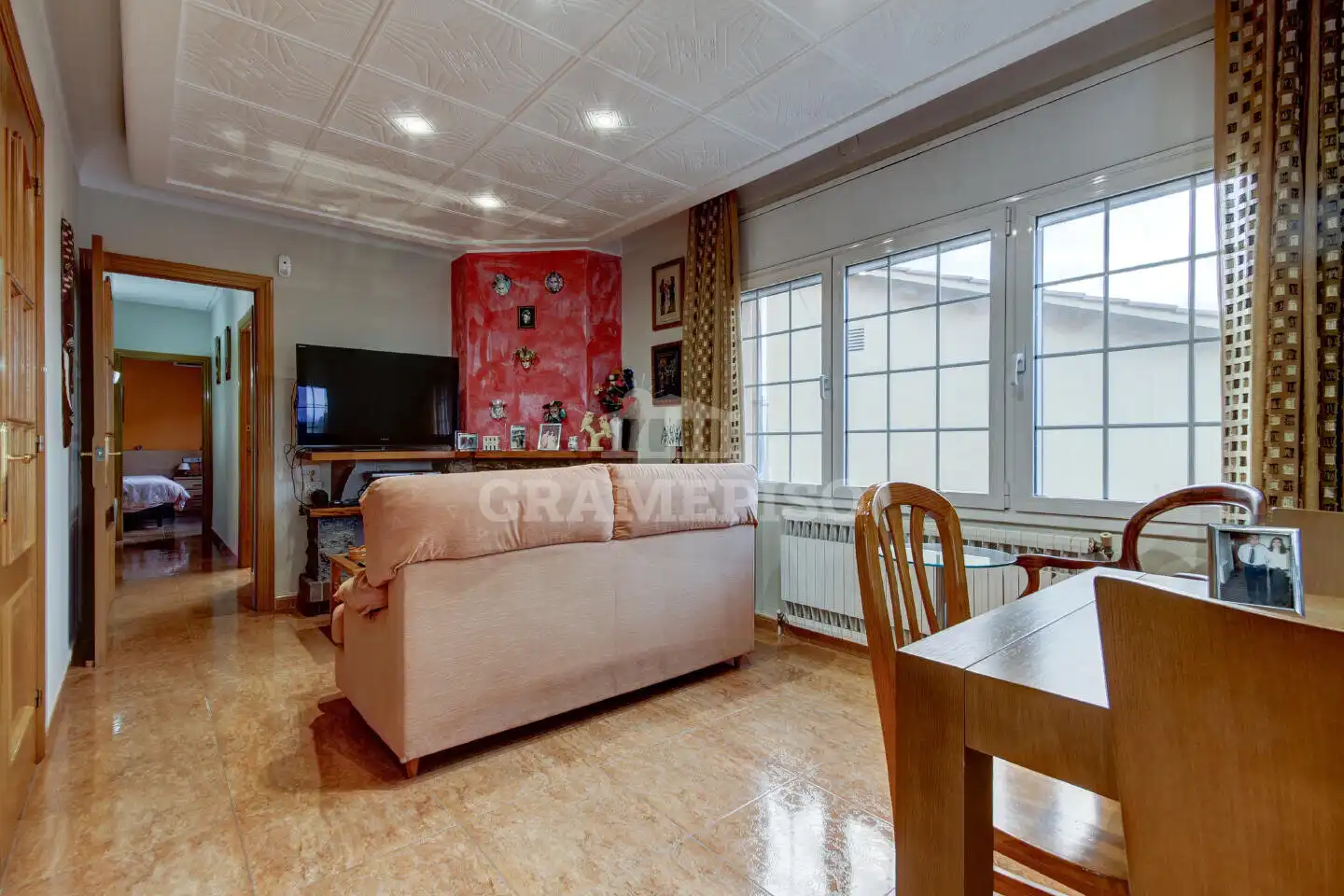 Sala de estar de Casa o chalet en venta en Sant Fost de Campsentelles