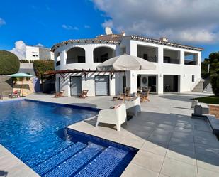 Exterior view of House or chalet for sale in Moraira  with Air Conditioner, Terrace and Swimming Pool