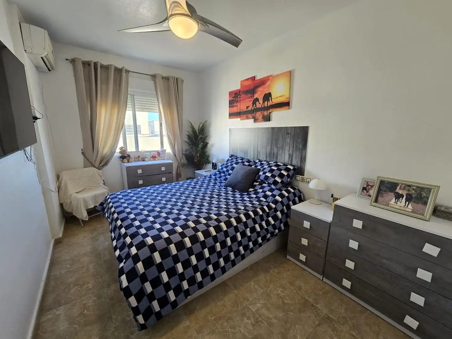 Dormitori de Apartament en venda en Fortuna amb Aire condicionat, Terrassa i Moblat