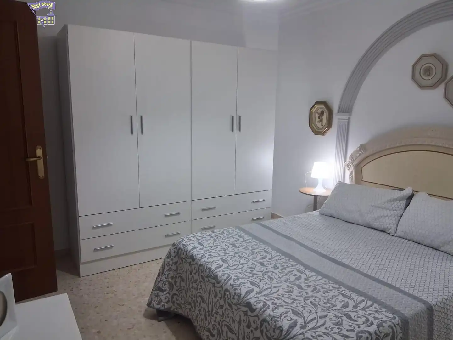 Dormitori de Casa adosada de lloguer en Arcos de la Frontera amb Aire condicionat, Terrassa i Moblat