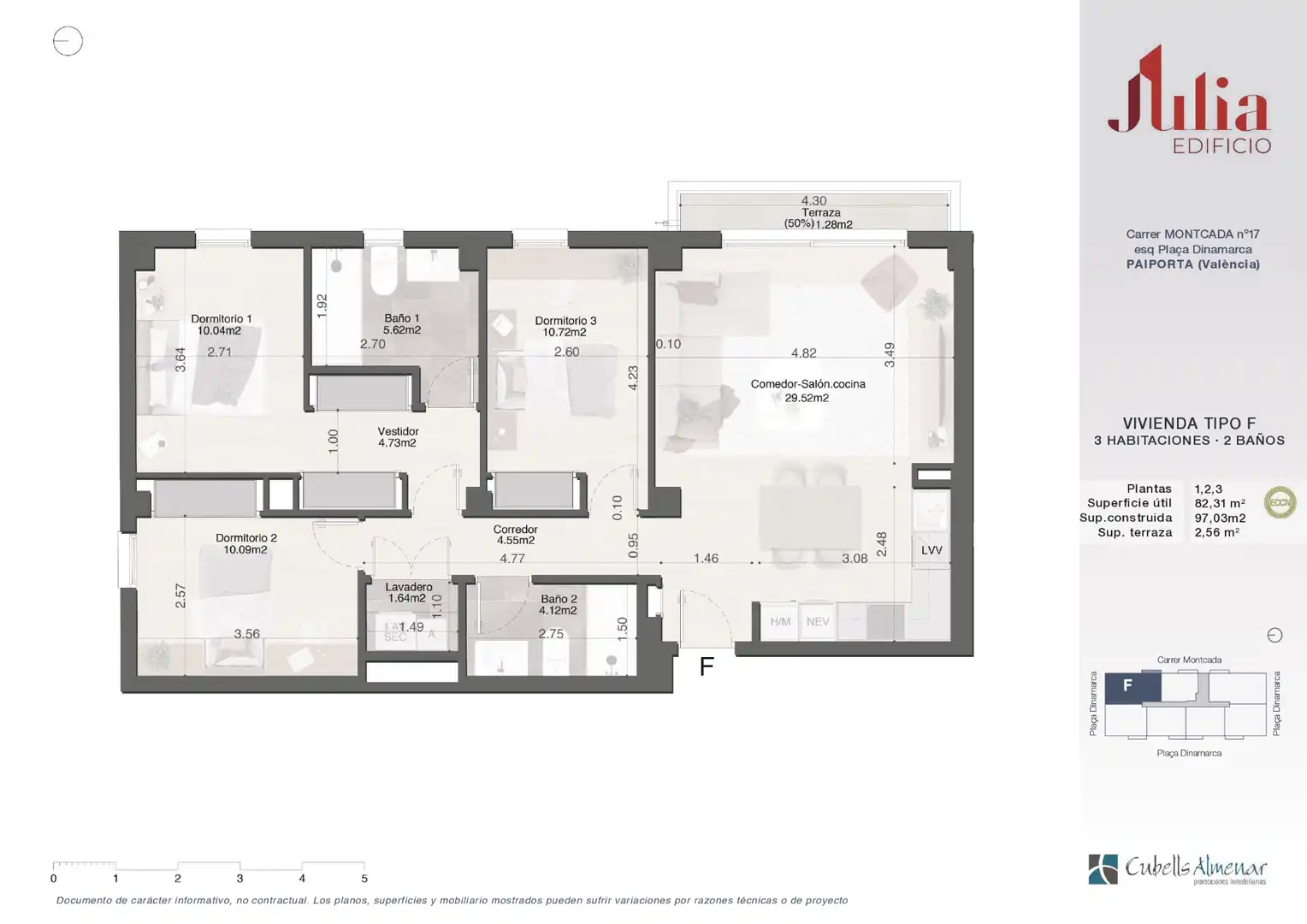 Appartement neuf avec terrasse à vendre à Carrer Montcada 19