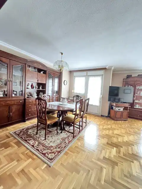 Esszimmer von Wohnung zum Verkauf in Gijón  mit Heizung, Parkett und Terrasse