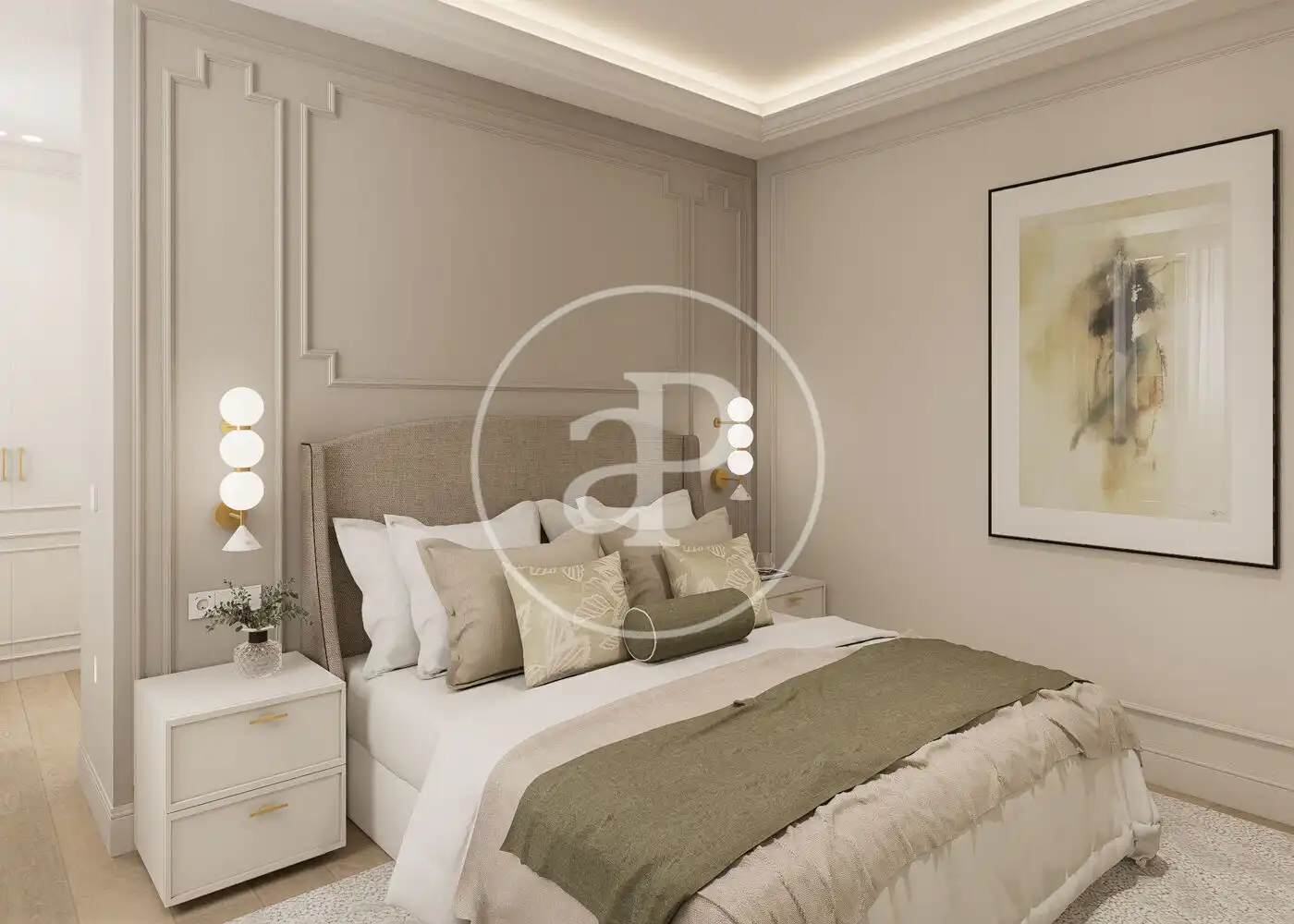 Bedroom of Flat for sale in Madrid  with Air Conditioner, Heating and Furnished