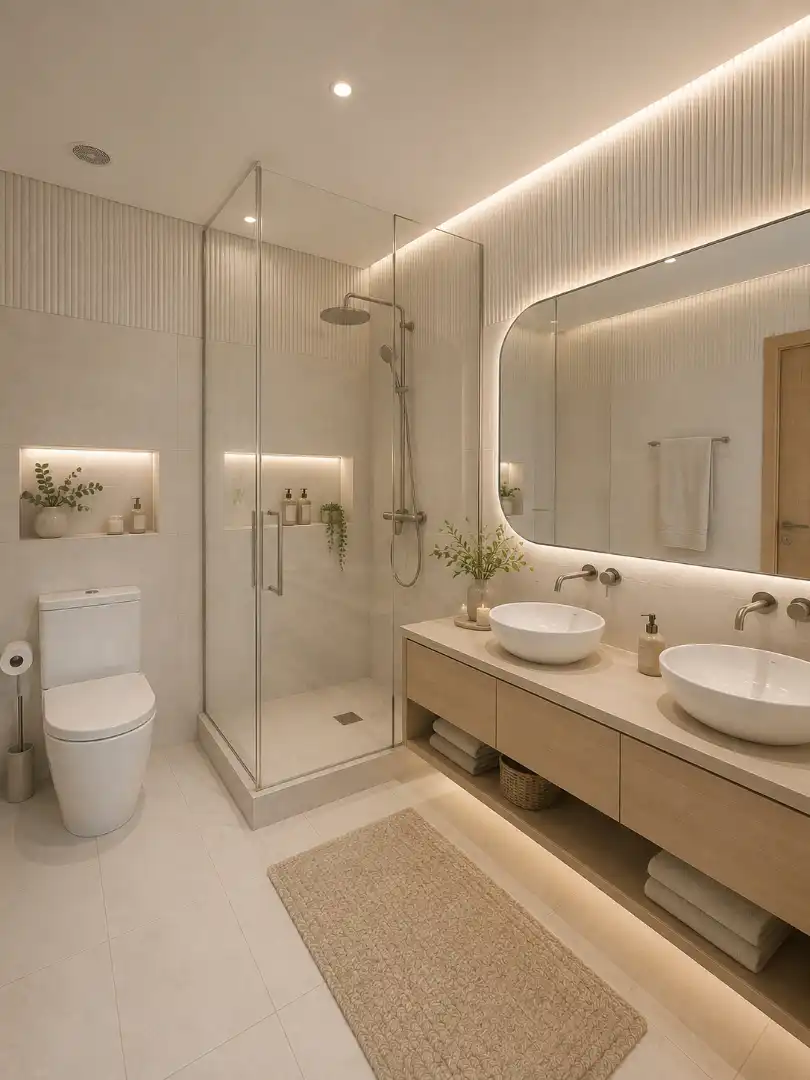 Baño de Casa adosada en venta en Sant Julià de Vilatorta con Calefacción y Terraza