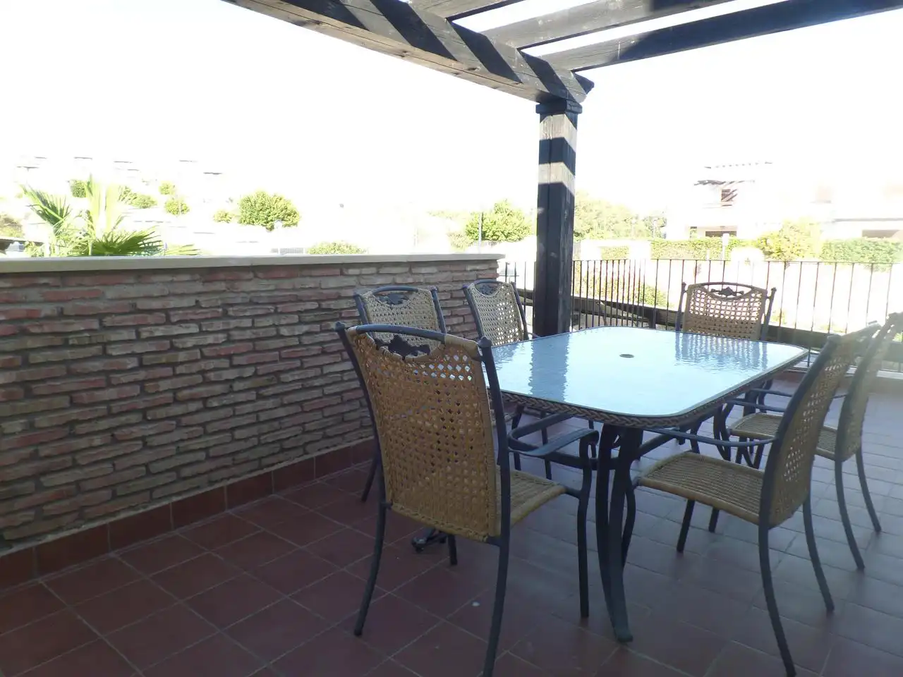 Terrasse von Maisonette zur Miete in Vera mit Klimaanlage, Heizung und Privatgarten