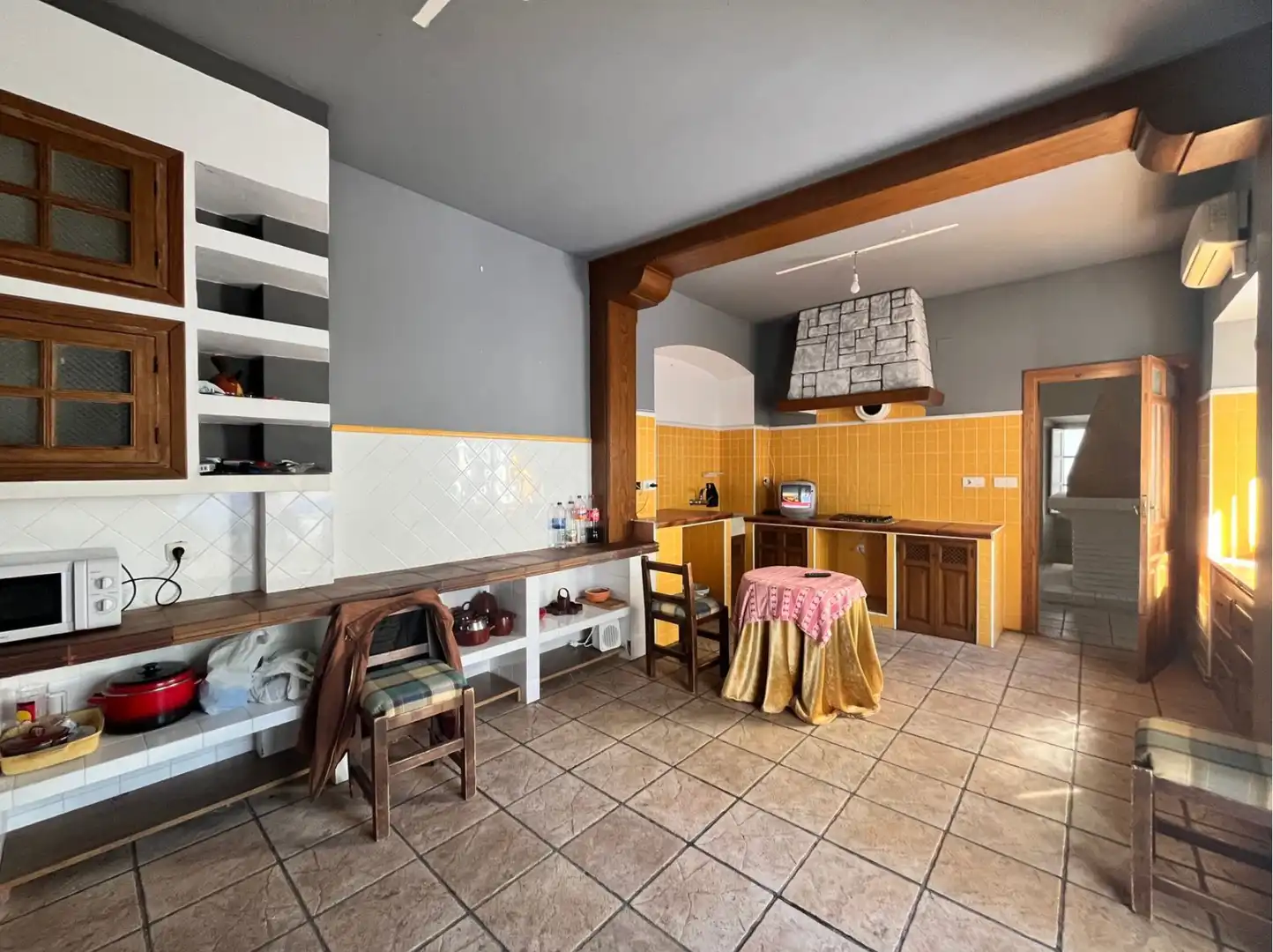 Kitchen of Houses for sale in Cañada de Calatrava  with Air Conditioner, Private garden and Storage room