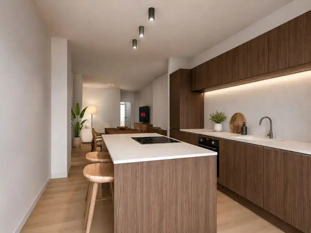 Cocina de Piso en venta en Valencia con Aire acondicionado, Jardín privado y Amueblado