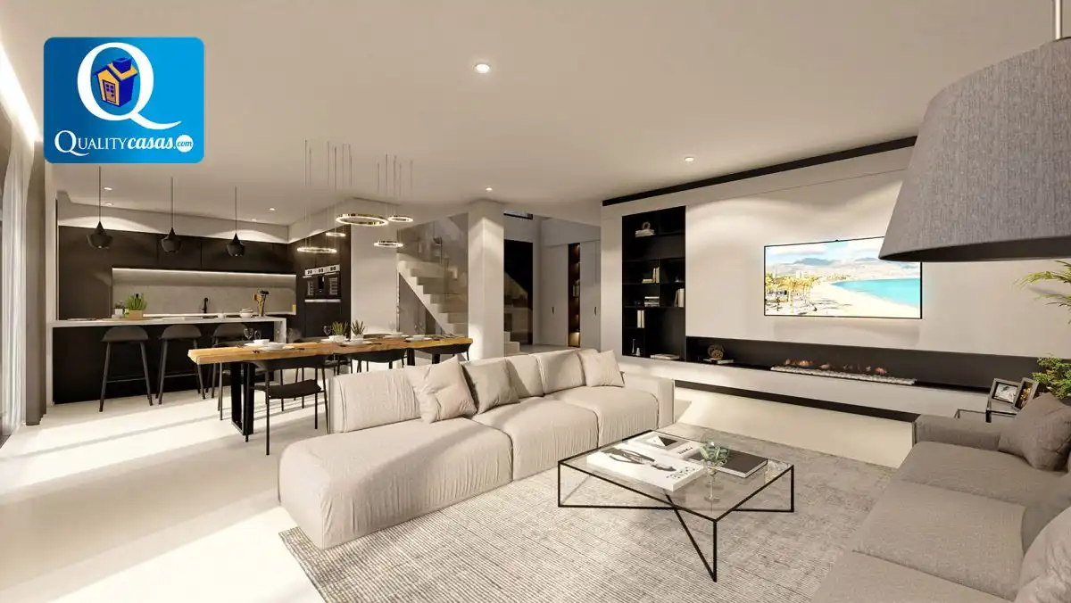 Sala de estar de Casa o chalet en venta en Altea con Aire acondicionado, Calefacción y Terraza