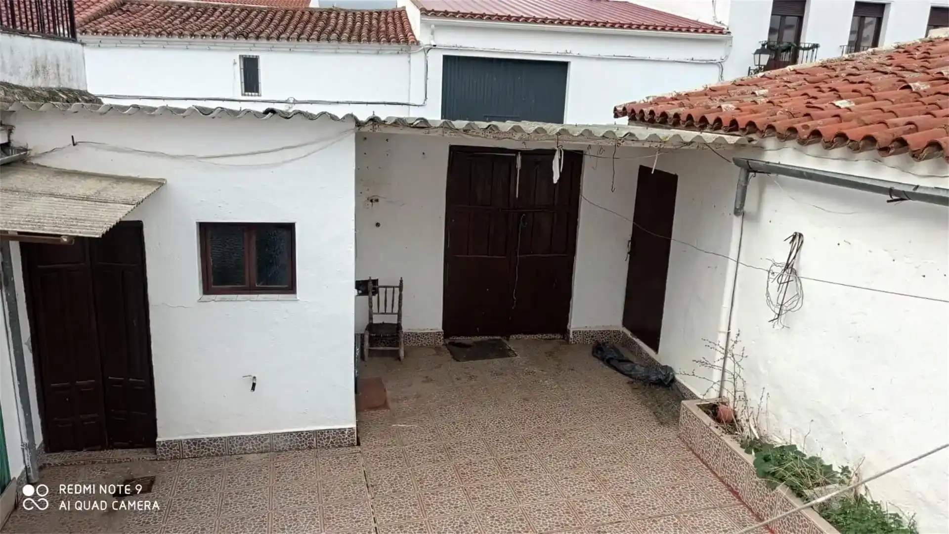 Vista exterior de Casa adosada en venda en Ahillones amb Traster, Moblat i Forn