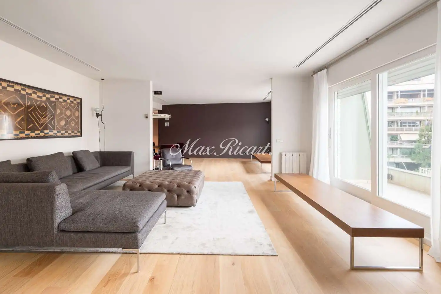 Sala d'estar de Àtic de lloguer en Barcelona amb Aire condicionat, Calefacció i Terrassa