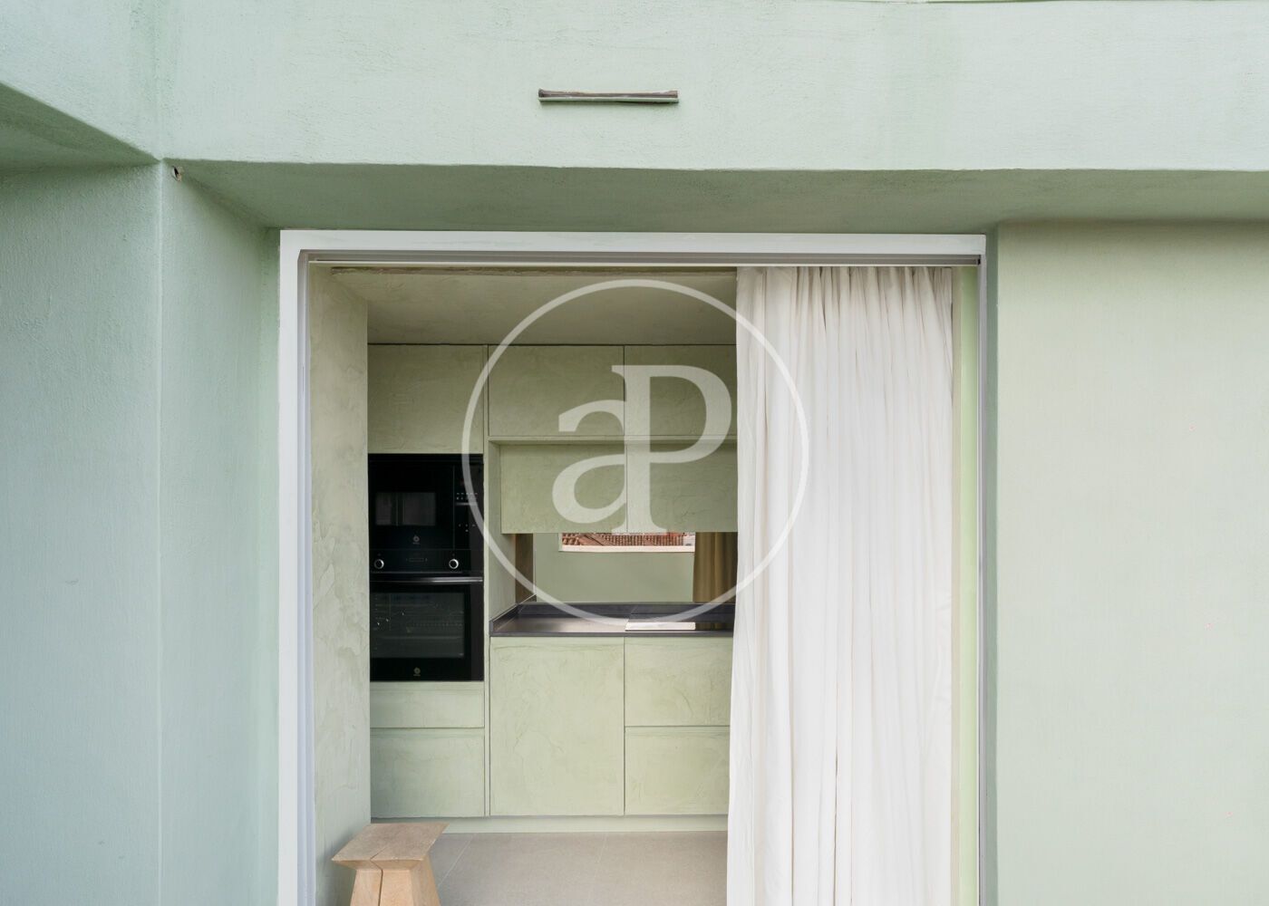 Kitchen of Flat to rent in  Madrid Capital  with Air Conditioner, Heating and Terrace
