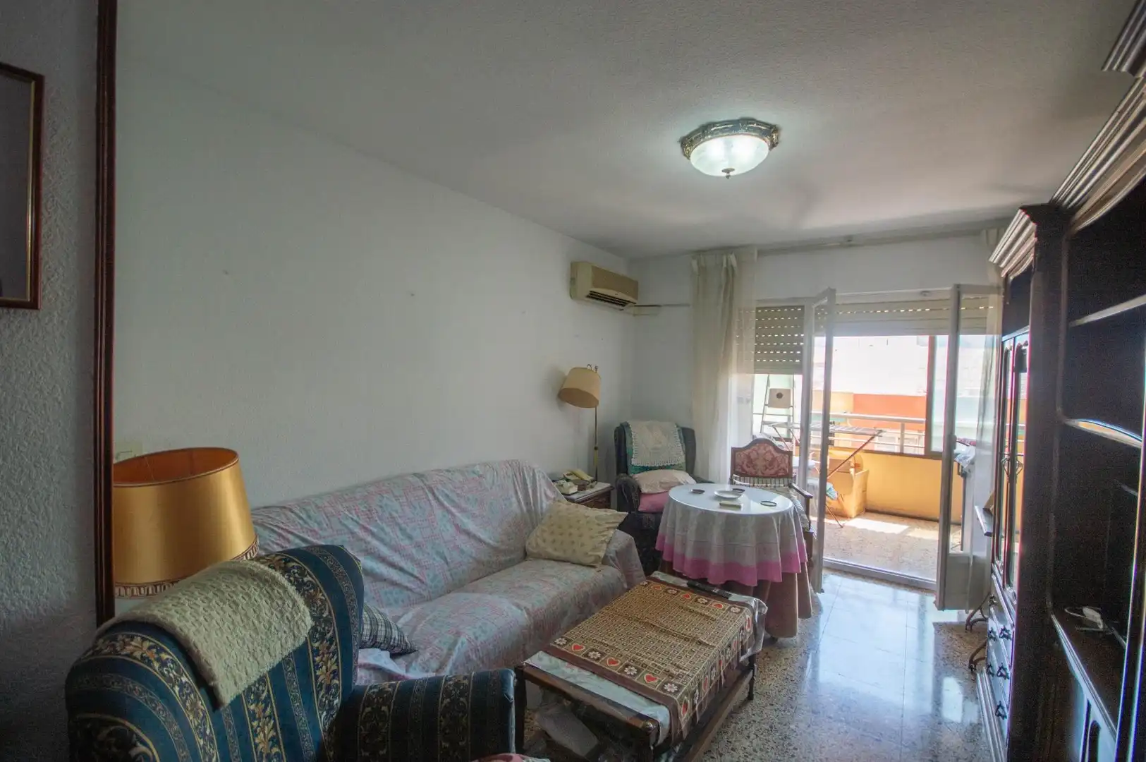 Sala de estar de Piso en venta en Alicante / Alacant con Aire acondicionado y Balcón