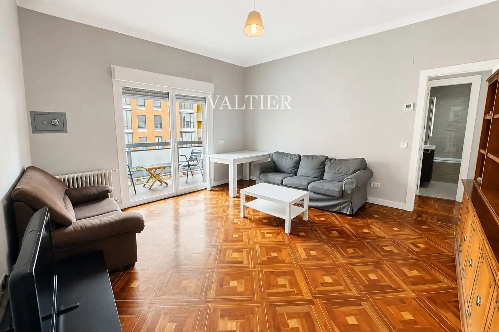 Sala d'estar de Àtic de lloguer en Madrid