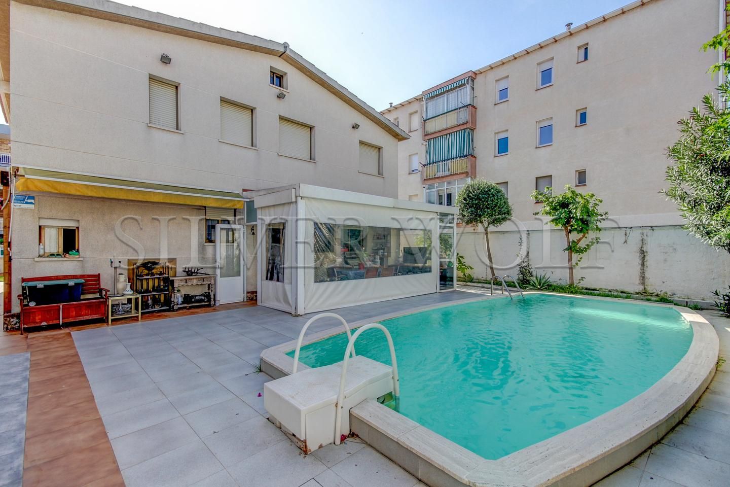 Piscina de Casa o xalet en venda en Castelldefels amb Calefacció, Jardí privat i Terrassa