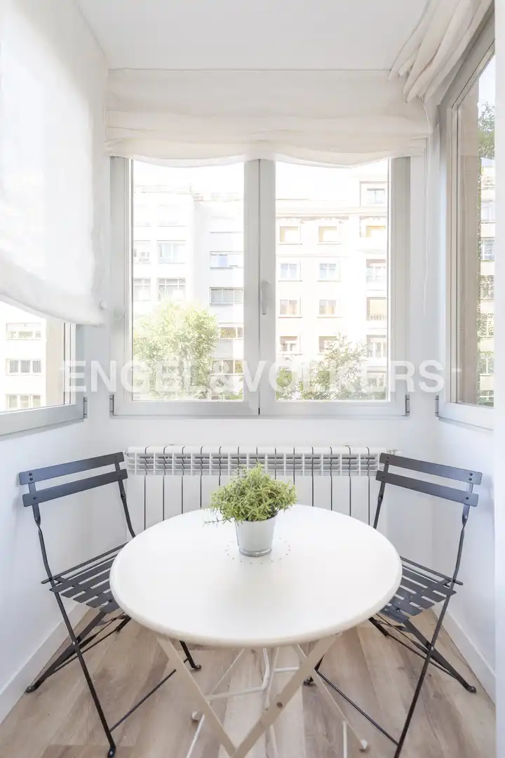 Balcony of Flat for rent in Madrid  with Air Conditioner, Heating and Storage room