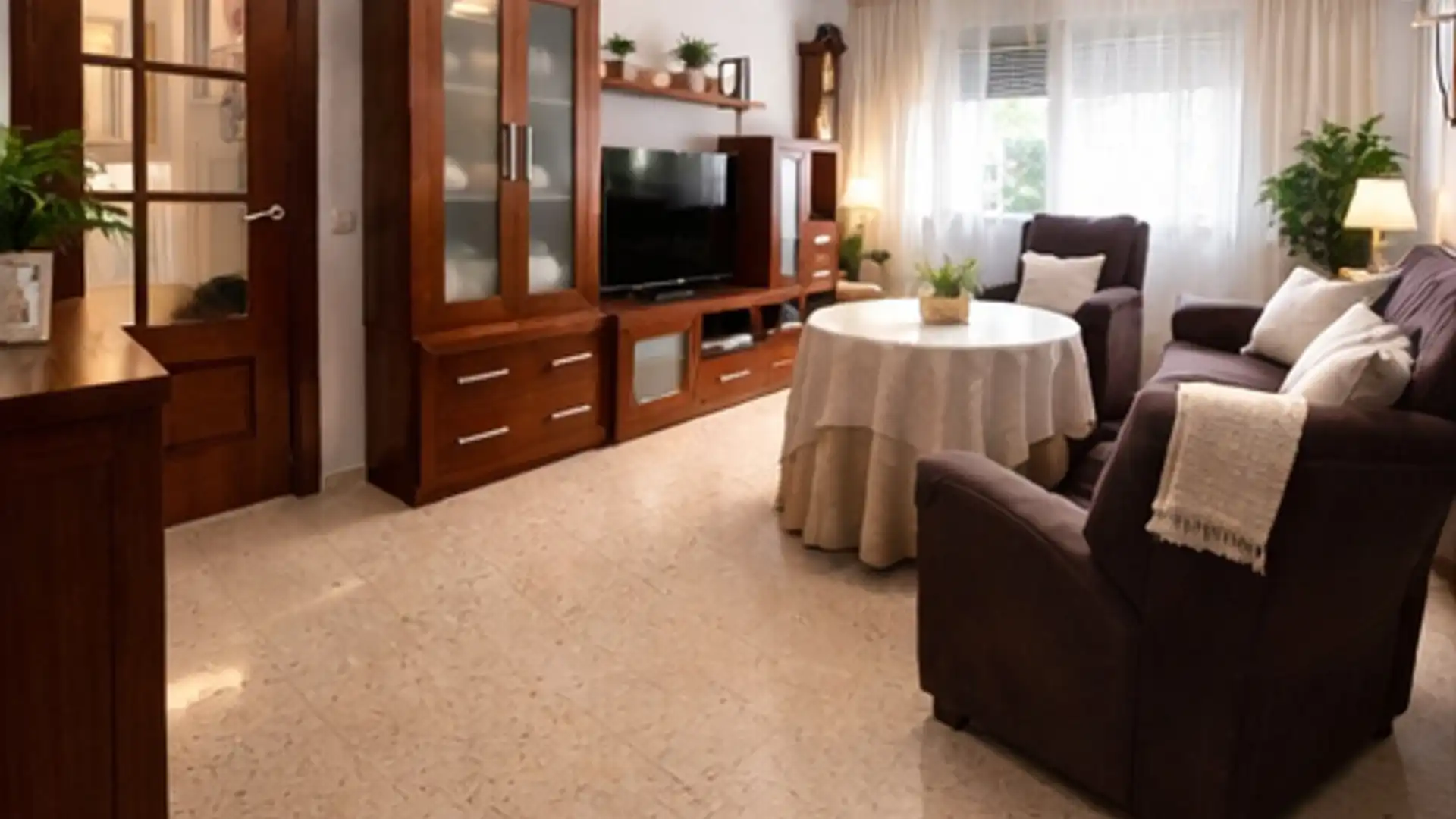 Living room of Flat for sale in Badajoz Capital  with Air Conditioner, Heating and Storage room