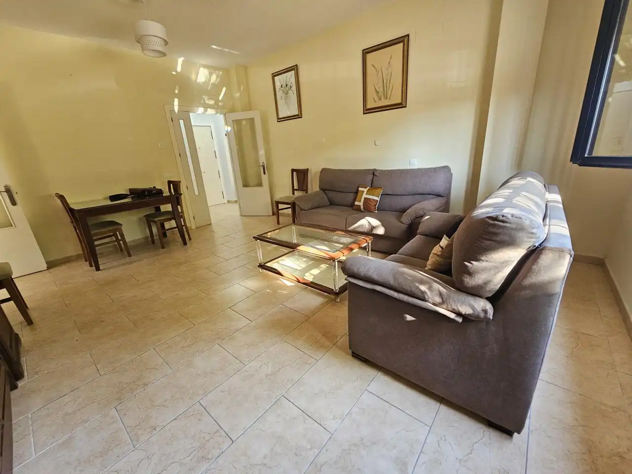 Living room of Flat for sale in Jerez de la Frontera  with Air Conditioner, Terrace and Furnished