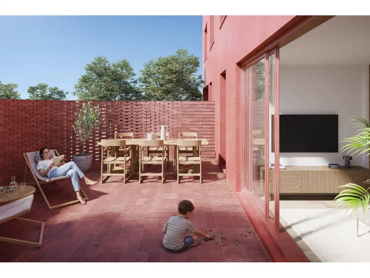 Terrace of Flat for sale in Sabadell  with Air Conditioner, Heating and Private garden