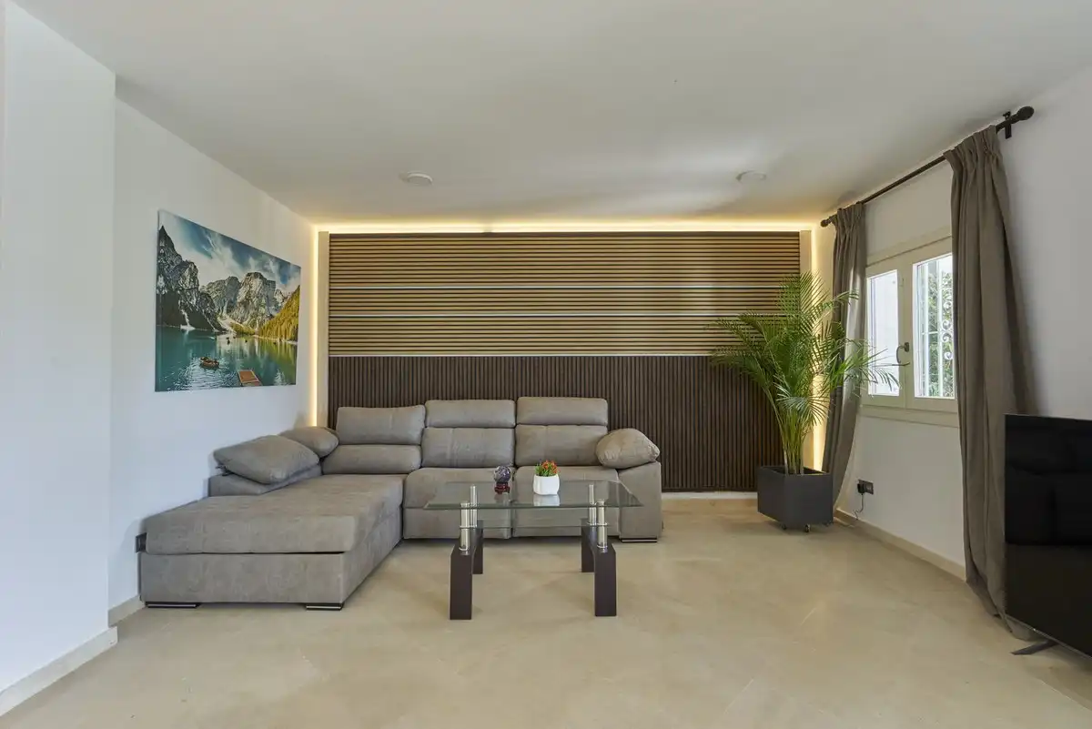 Living room of Detached homes for sale in Marbella  with Air Conditioner, Private garden and Terrace